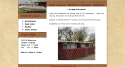 Desktop Screenshot of lakewayapts.com